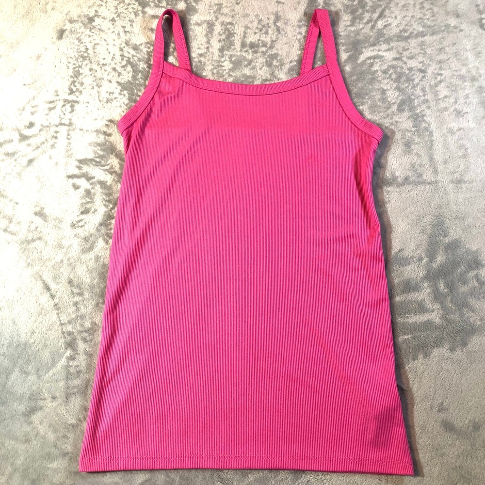 No Boundaries Ribbed Tank Top Cami Women's Size Small 4-6 Hot Pink Camisole